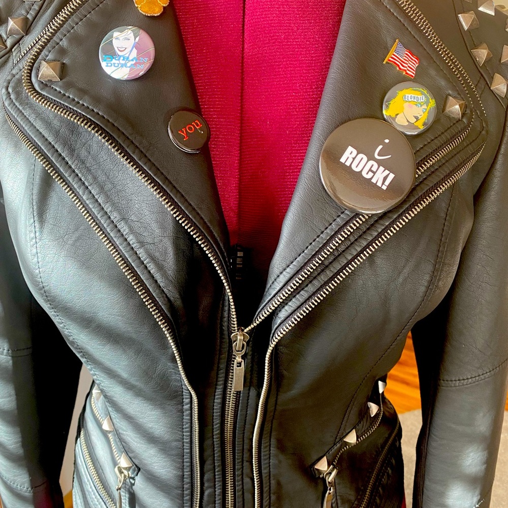 🎄BF🎄Sale Faux Leather Biker Jacket